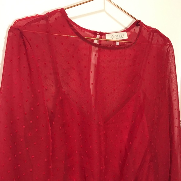 Red bodysuit - Picture 3 of 4